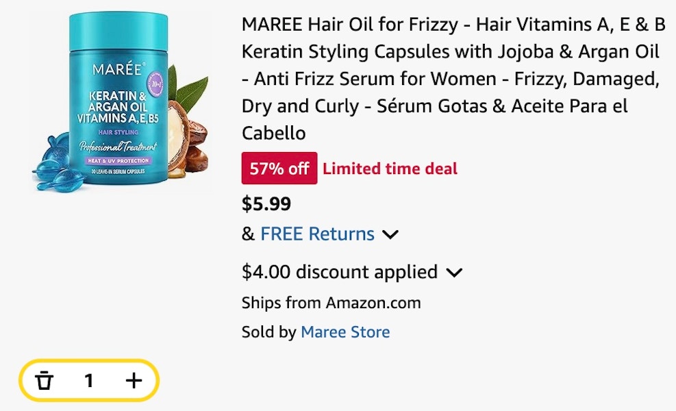 maree hair oil