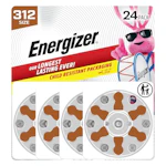 Energizer Size 312 Hearing Aid Batteries