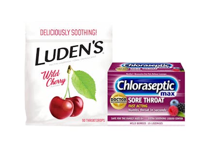 1 Chloraseptic® Lozenges + 1 Luden's®