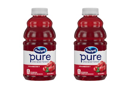 2 Ocean Spray Pure Juices