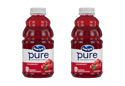 2 Ocean Spray Pure Juices