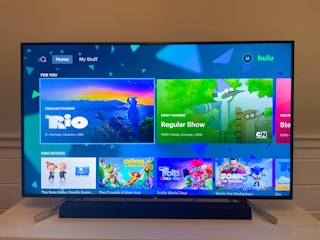 the hulu kids homepage on the hulu tv app