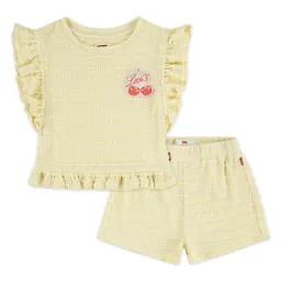 Levi's Kids Ruffle Top & Short Set