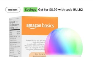 Amazon basics led smart bulb 2025