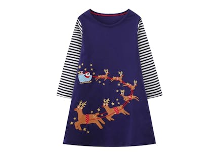 Kids' Santa Christmas Dress
