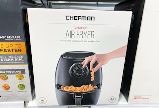 Chefman TurboFry 3.6 Qt. Analog Air Fryer, Dual Dial Control - Black