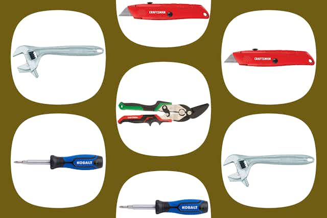 Craftsman and Kobalt Tools at Lowe's: $3 Box Knife, $9 Wrench, and More card image