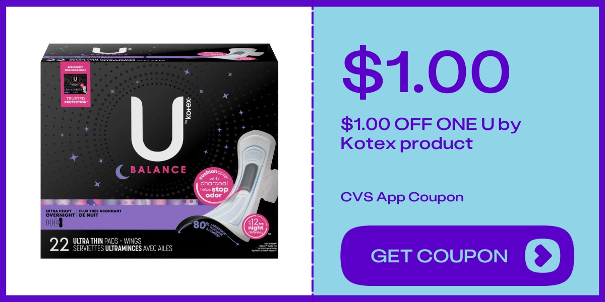u by kotex balance pads
