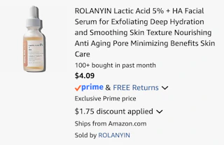 Amazon Amazon Niacinamide + Zinc Facial Serum screenshot 2026 2026