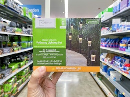 Mainstays Solar LED Lights 6-Pack, Just $4.98 at Walmart ($0.83 per Light) card image