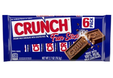 5 Nestle Crunch Candy Bar Packs