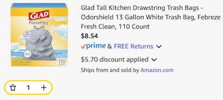 Glad Tall Kitchen Drawstring Trash Bags