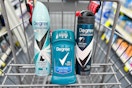degree deodorants in a cart