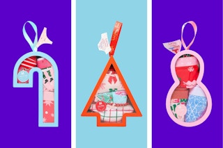 3 Christmas ornament style giftable underwear from the brand Packed Party at Walmart