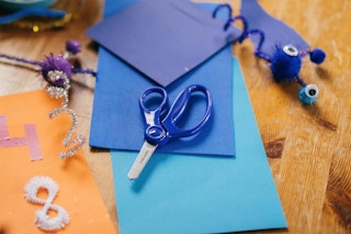 Fiskars Blunt-Tip Scissors for Kids on a craft table
