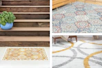 3 lifestyle images of Bliss Rugs
