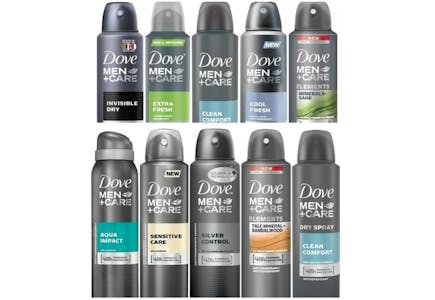 Dove Men+Care Deodorant 10-Pack