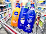 nivea products in a cvs shopping cart