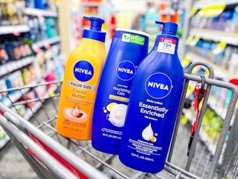 nivea products in a cvs shopping cart
