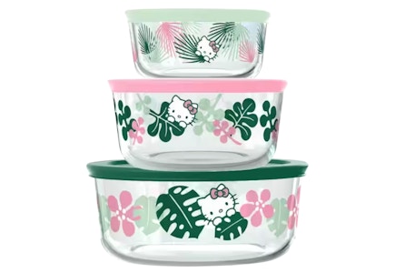 Pyrex Hello Kitty Set