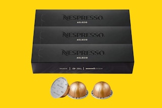 Nespresso box with capsules