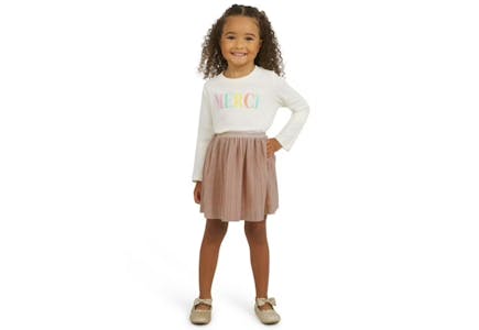 Lands' End Toddler Holiday Skirt