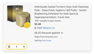 Turmeric Kojic Acid Cleansing Pads