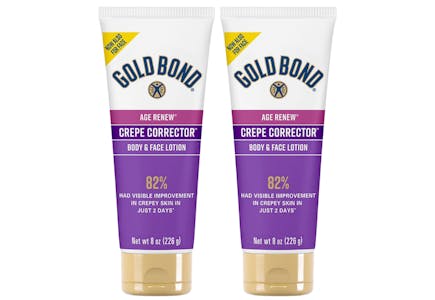 2 Gold Bond Crepe Corrector Lotions