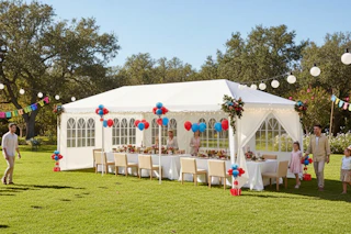 white party tent