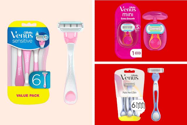 Gillette Venus Razors, as Low as $6.49 on Amazon card image