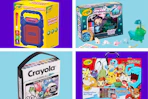 collage with crayola products