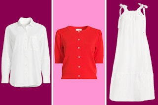 Three clothing pieces from Free Assembly: Shirt, Sweater & Dress