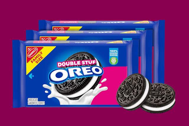 Oreo Family Size Double Stuf Cookies 3-Pack, as Low as $7.72 at Amazon card image