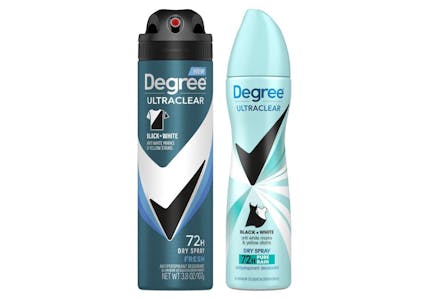 2 Degree Dry Spray Deodorants
