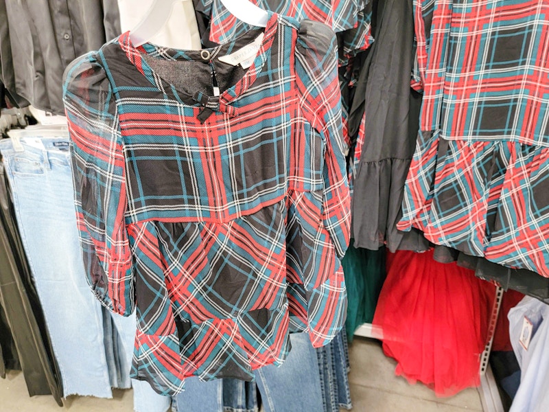 plaid dress