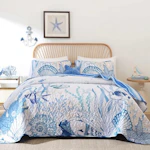Ocean Coastal Quilt Set
