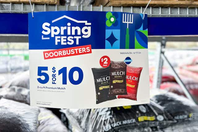 Lowe’s SpringFest Sale Is Live — And $2 Mulch Is Back in 2024 card image