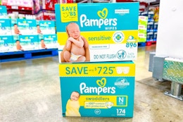 Save Up to $6 on Pampers Diapers and Wipes at Sam’s Club card image