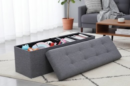 a large storage ottoman