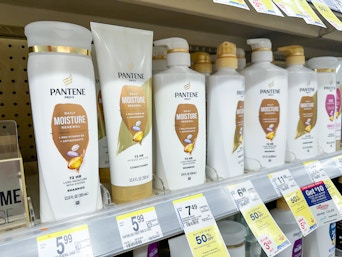 pantene hair care on walgreens shelf