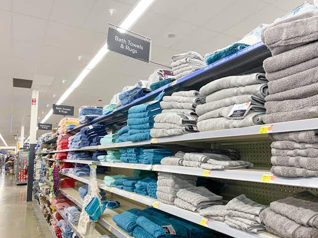 Mainstays Quick-Dry Bath Towels, Only $3.54 at Walmart card image