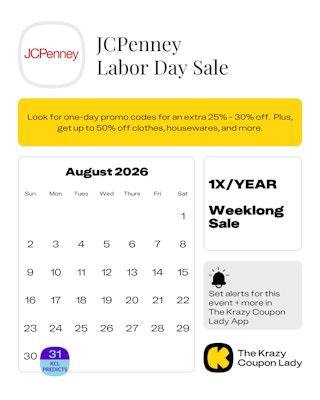 JCpenney Labor Day Sale