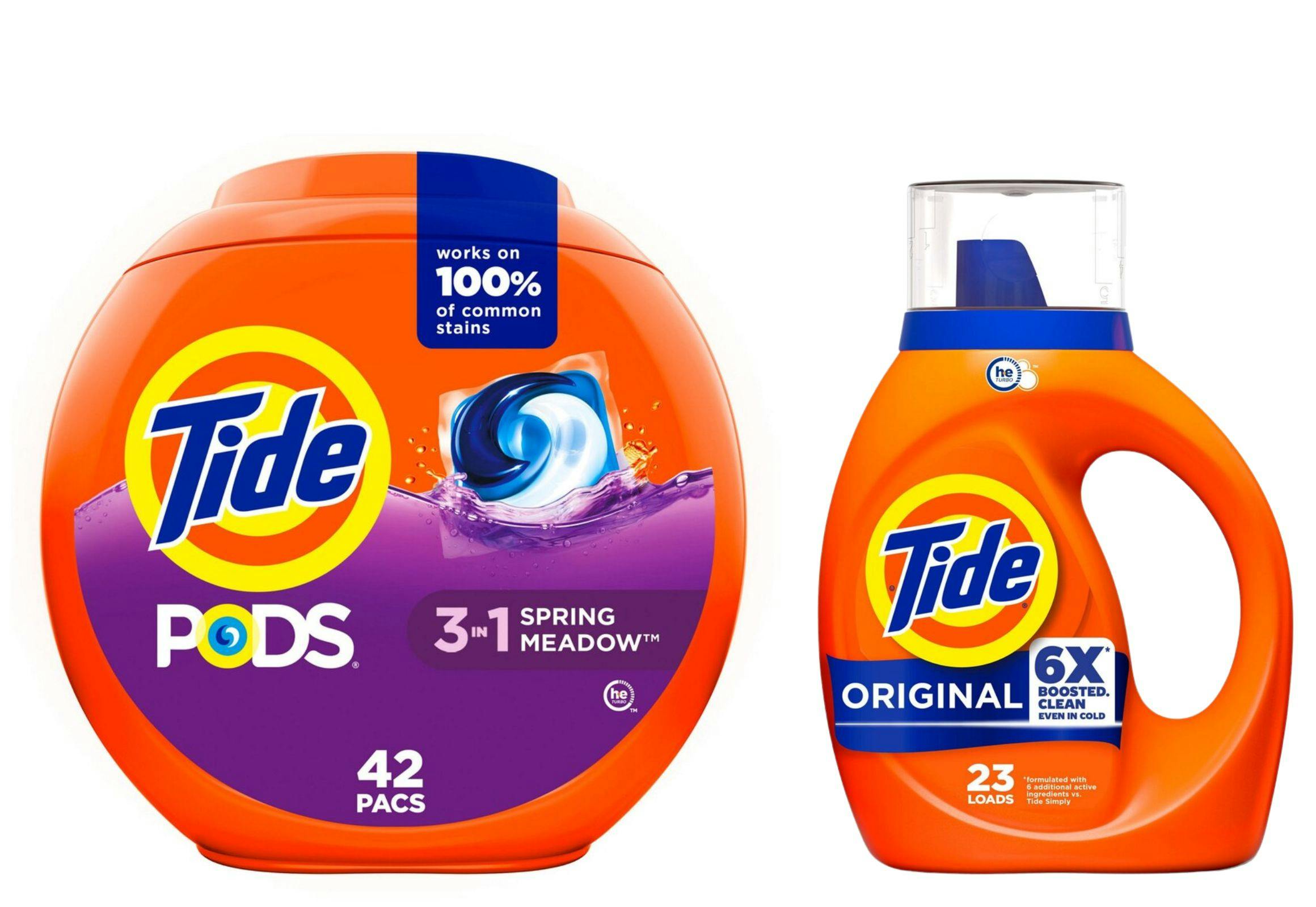 2 Tide Detergents (65 loads)