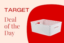 Target Deal of the Day: 50% Off Y-Weave Baskets card image