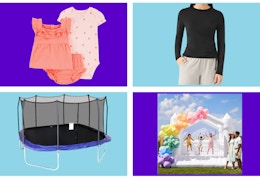 apparel trampoline bounce house collage