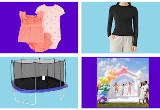 apparel trampoline bounce house collage