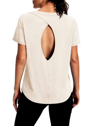 Women's Open Back Workout Top