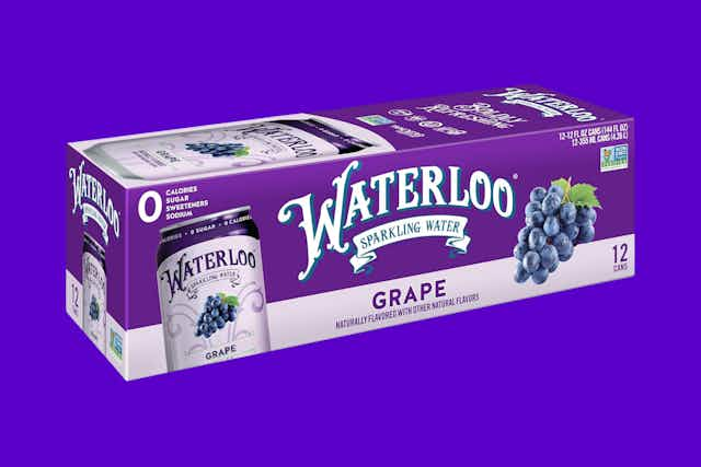 Waterloo Sparkling Water 12-Pack, as Low as $3.88 With Amazon Coupon card image