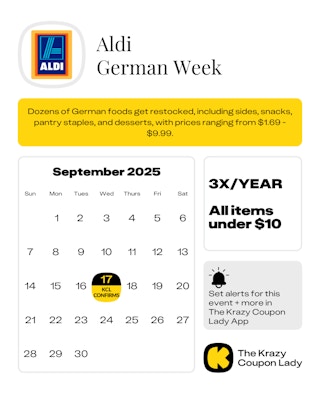 Aldi German Week confirmed start date in September 2025