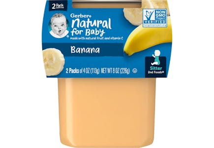 4 Gerber Baby Food 2-Packs
